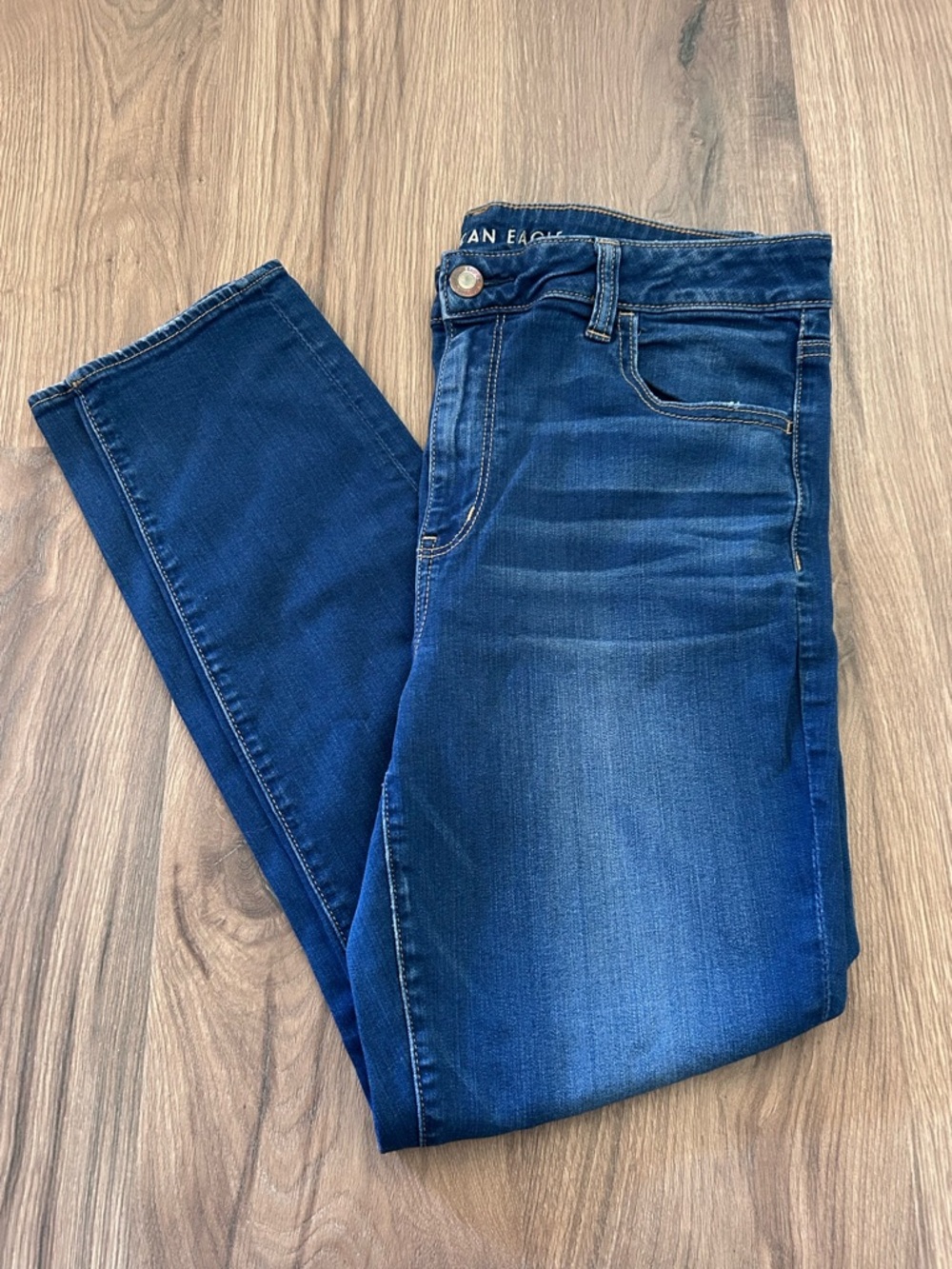American Eagle | Hi-Rise Skinny Jegging Crop Size 16 Super Stretch